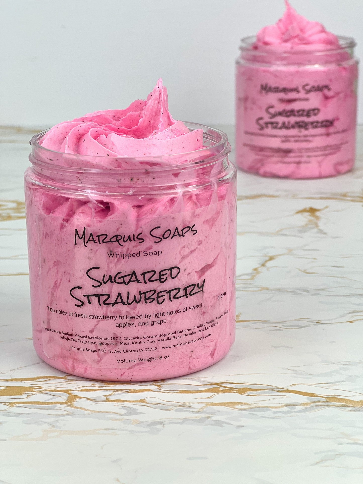 Sugared Strawberry Whipped Soap