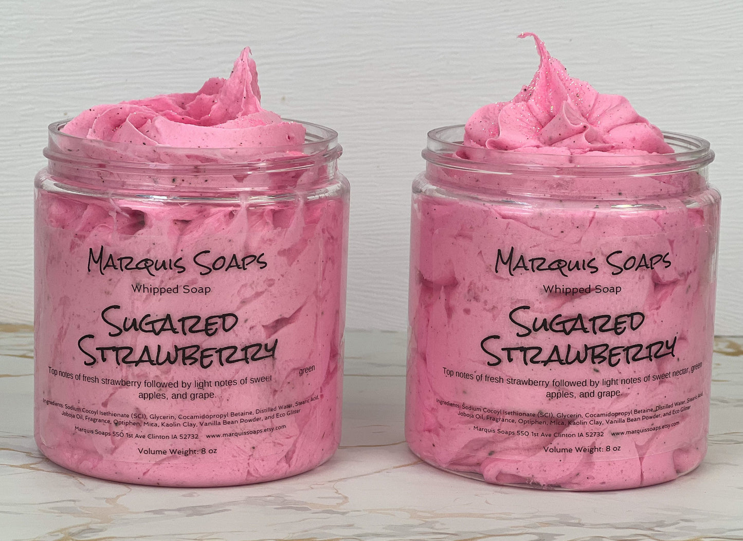 Sugared Strawberry Whipped Soap