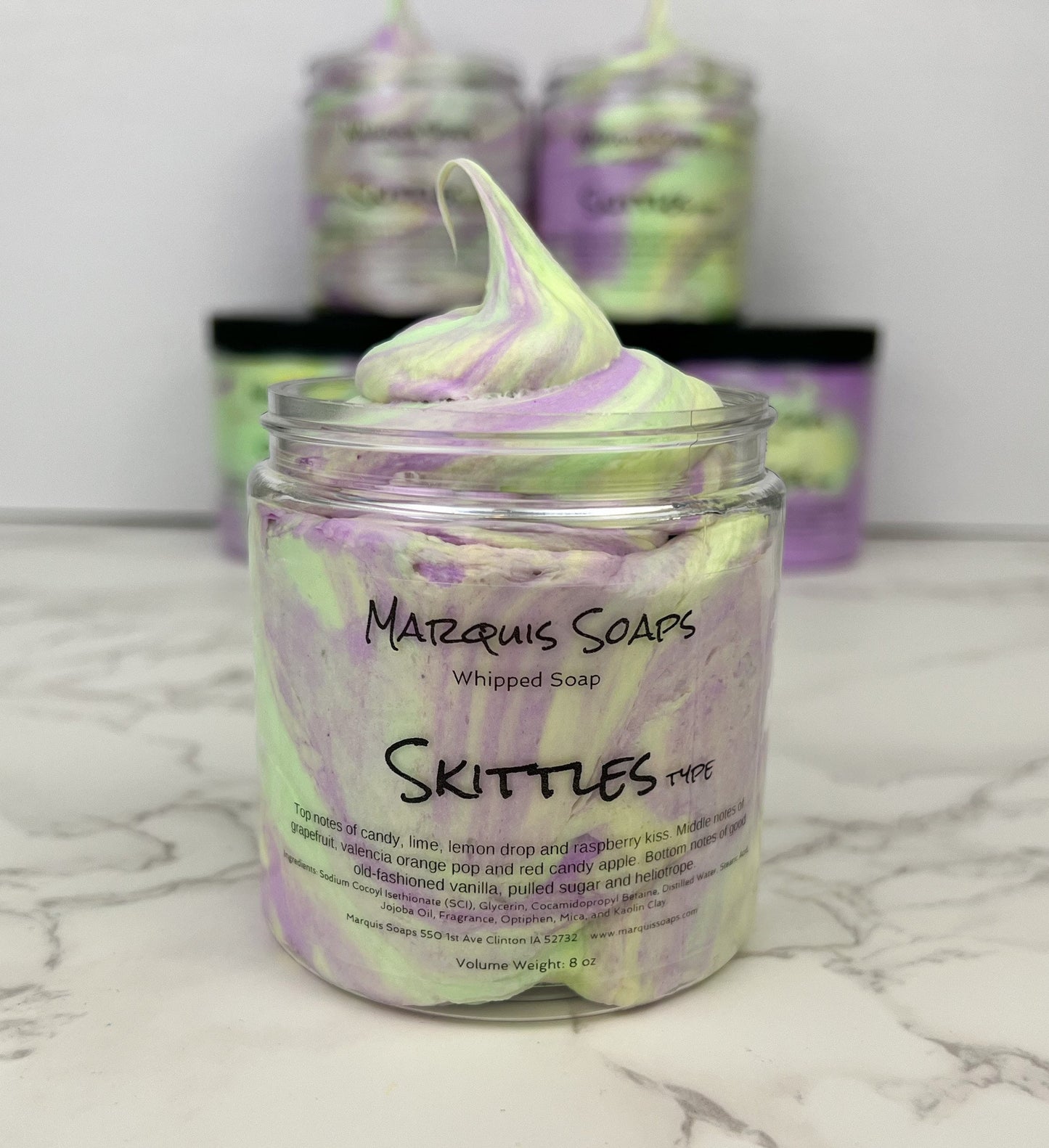 Skittles type Whipped Soap