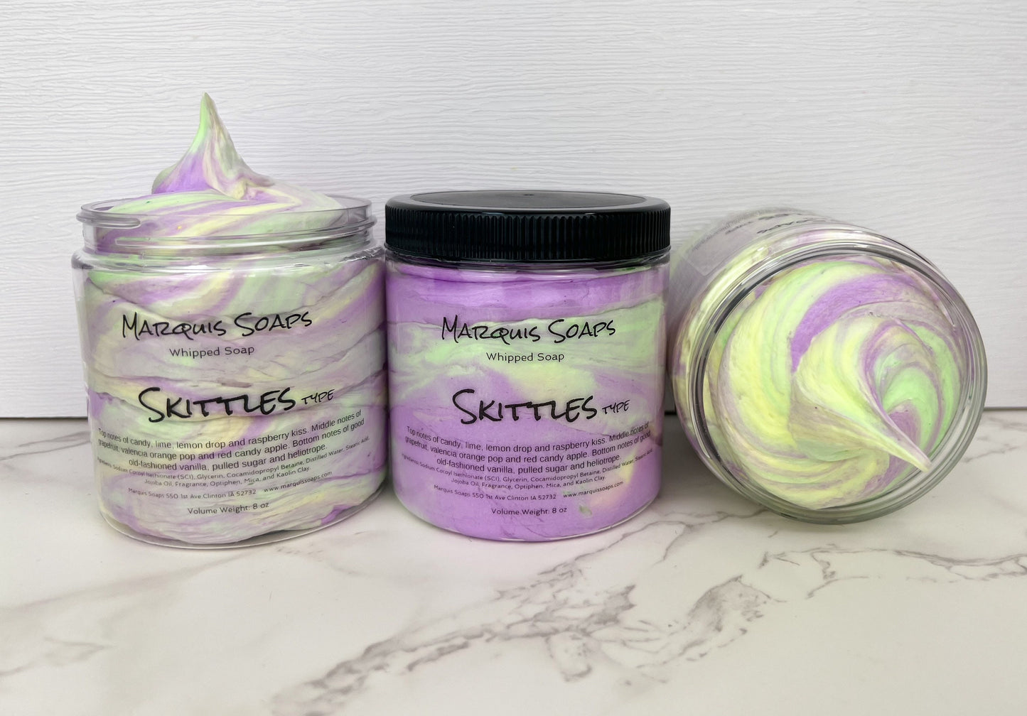 Skittles type Whipped Soap