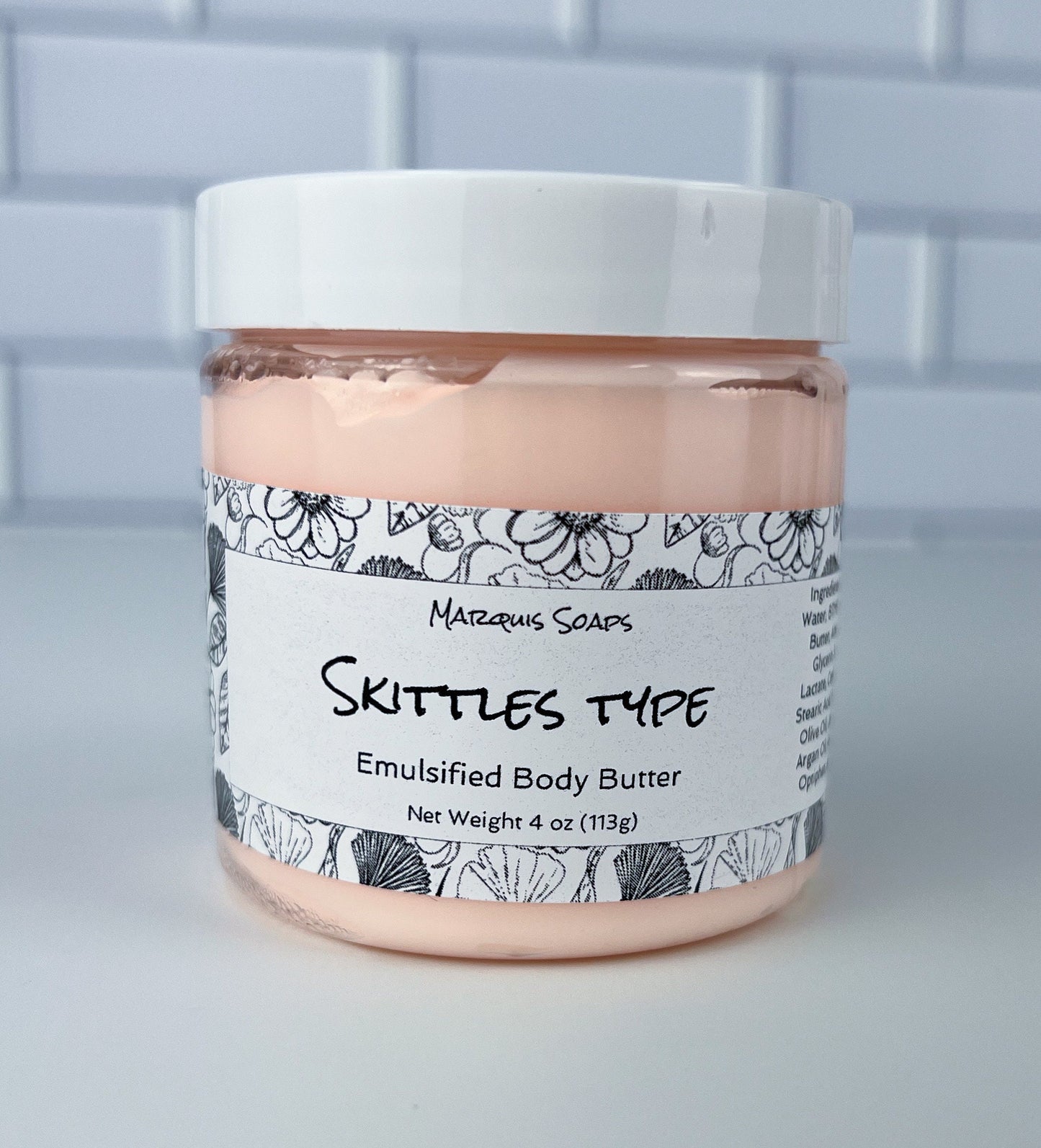 Skittles type Emulsified Shea Butter Body Butter; Lotion