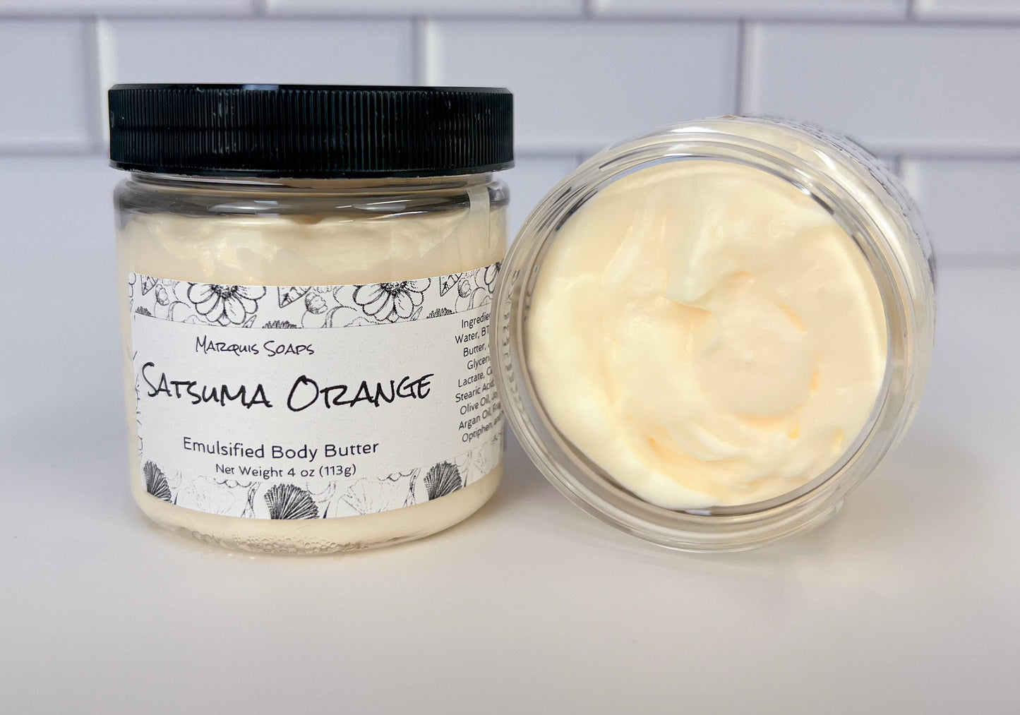 Satsuma Orange Emulsified Shea Butter Body Butter; Lotion