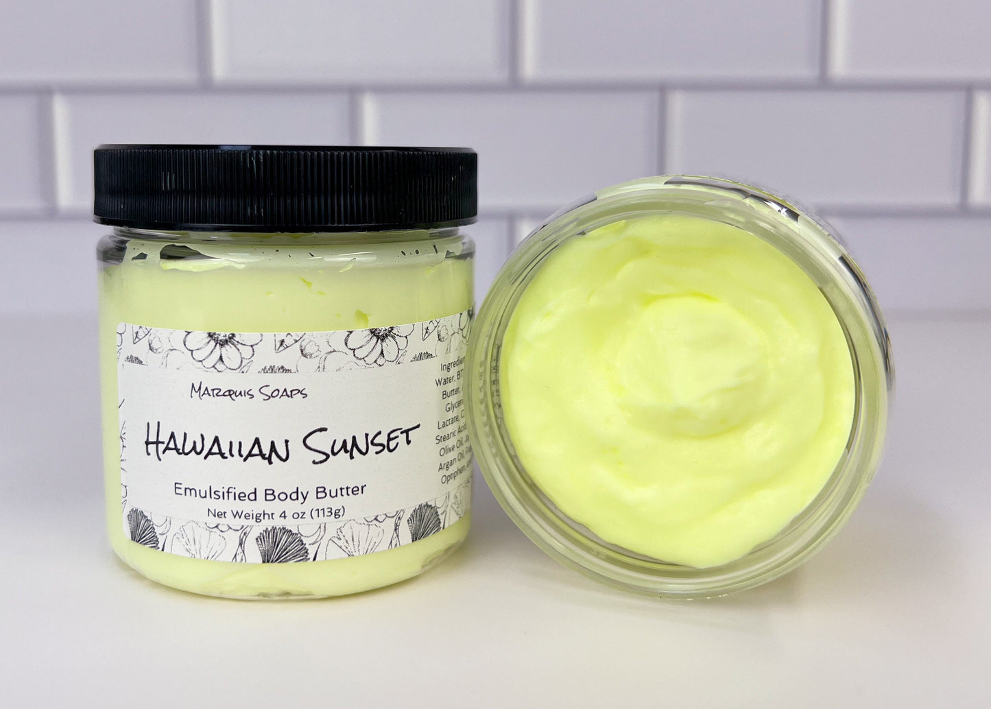 Hawaiian Sunset Emulsified Shea Butter Body Butter; Lotion