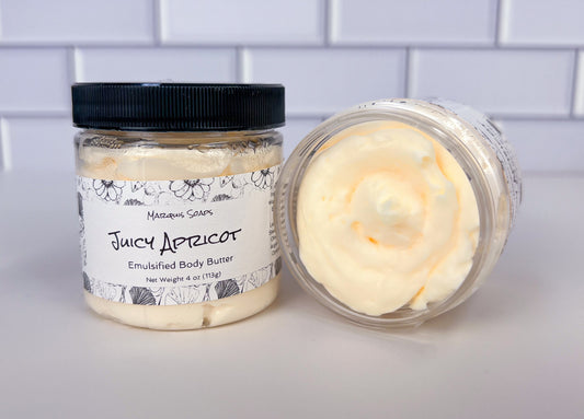 Juicy Apricot Emulsified Shea Butter Body Butter; Lotion