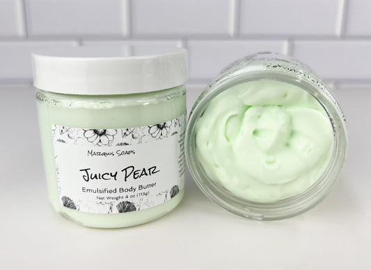 Juicy Pear Emulsified Shea Butter Body Butter; Lotion