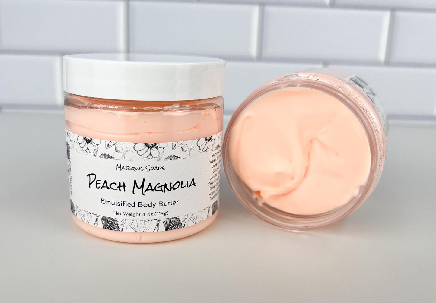 Peach Magnolia Emulsified Shea Butter Body Butter; Lotion