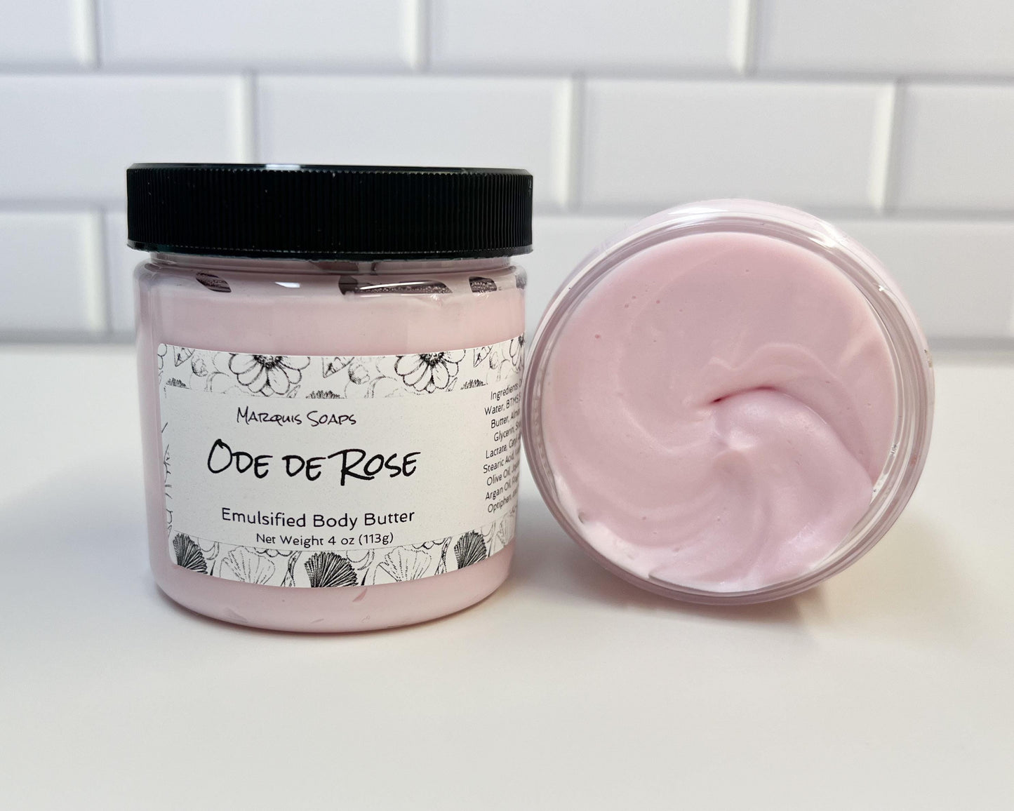 Ode de Rose Emulsified Shea Butter Body Butter; Lotion