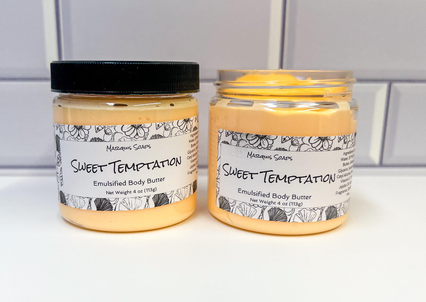 Sweet Temptation Emulsified Shea Butter Body Butter; Lotion