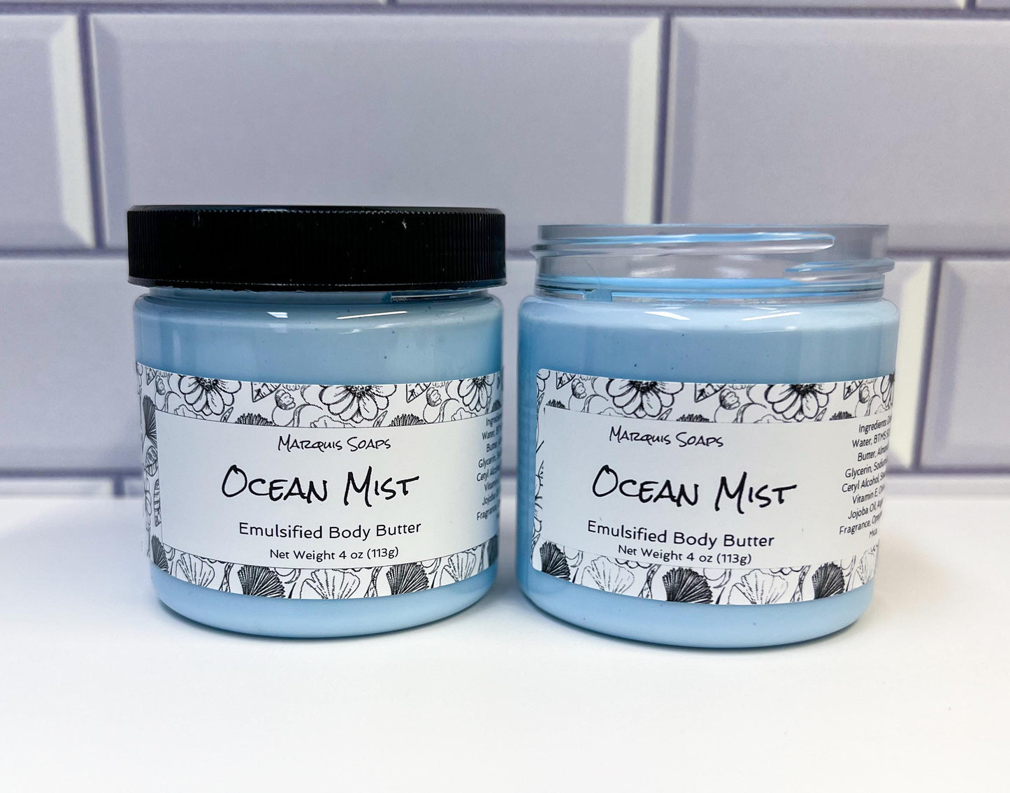 Ocean Mist Emulsified Shea Butter Body Butter; Lotion