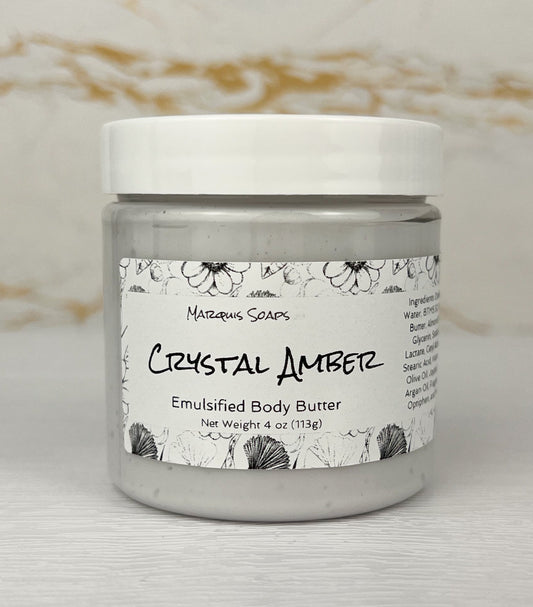 Crystal Amber  Emulsified Shea Butter Body Butter